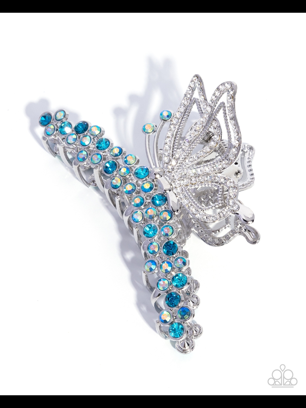 paparazzi Turquoise Crystal Butterfly Brooch